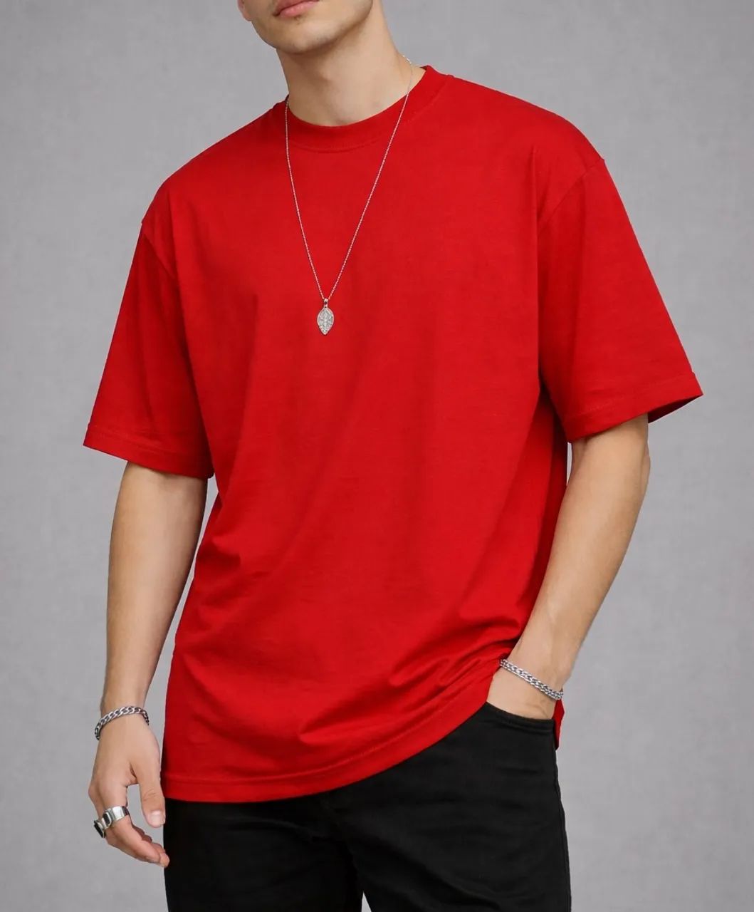 Camisa M Oversizer Básica Lisa M 