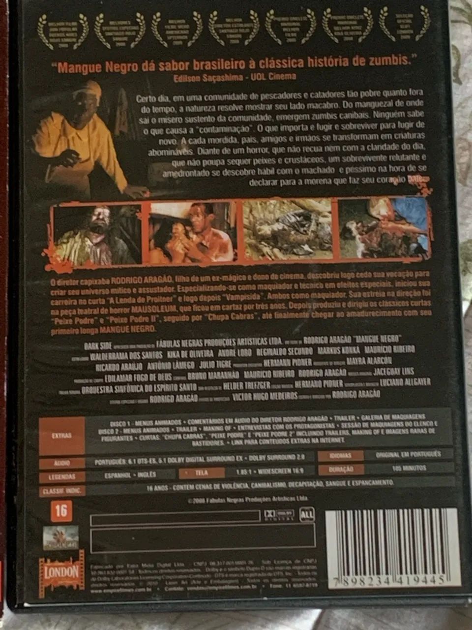 Dvd Mangue Negro duplo Terror nacional - Foto 4