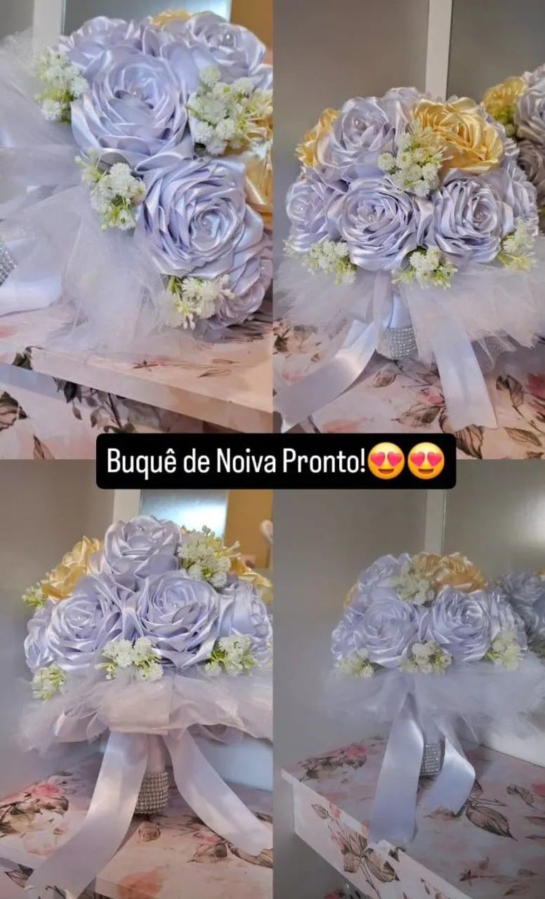 Flores e Buques de Cetim - Foto 3