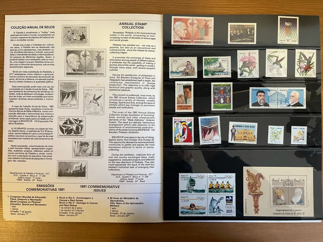 Coleção anual de selos 1991 - Foto 3