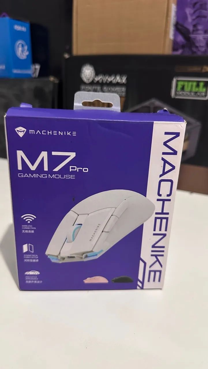 Mouse MACHENIKE SEM FIO COR BRANCO 