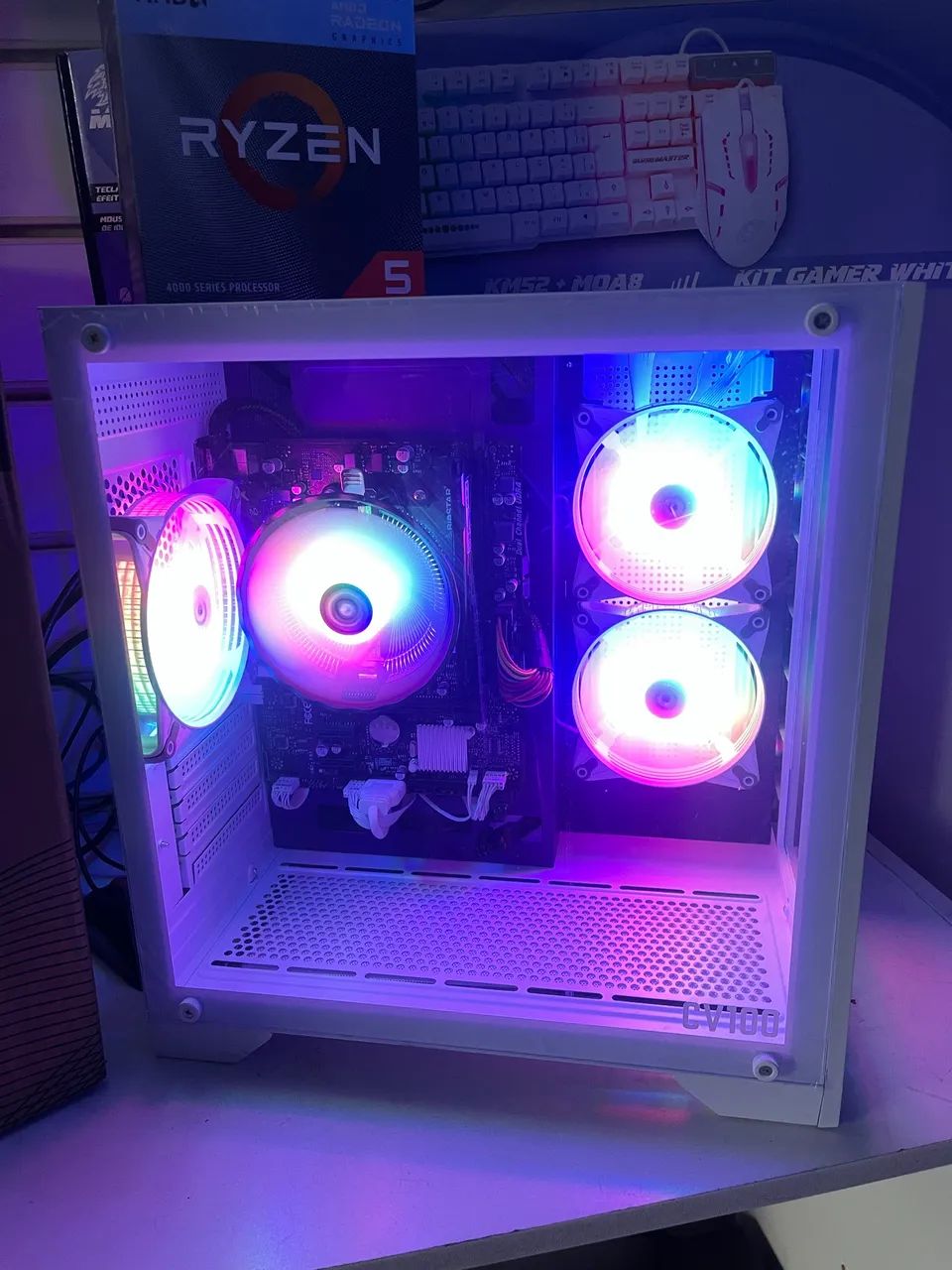 Pc Gamer RYZEN 5 3400g Novo na Caixa 