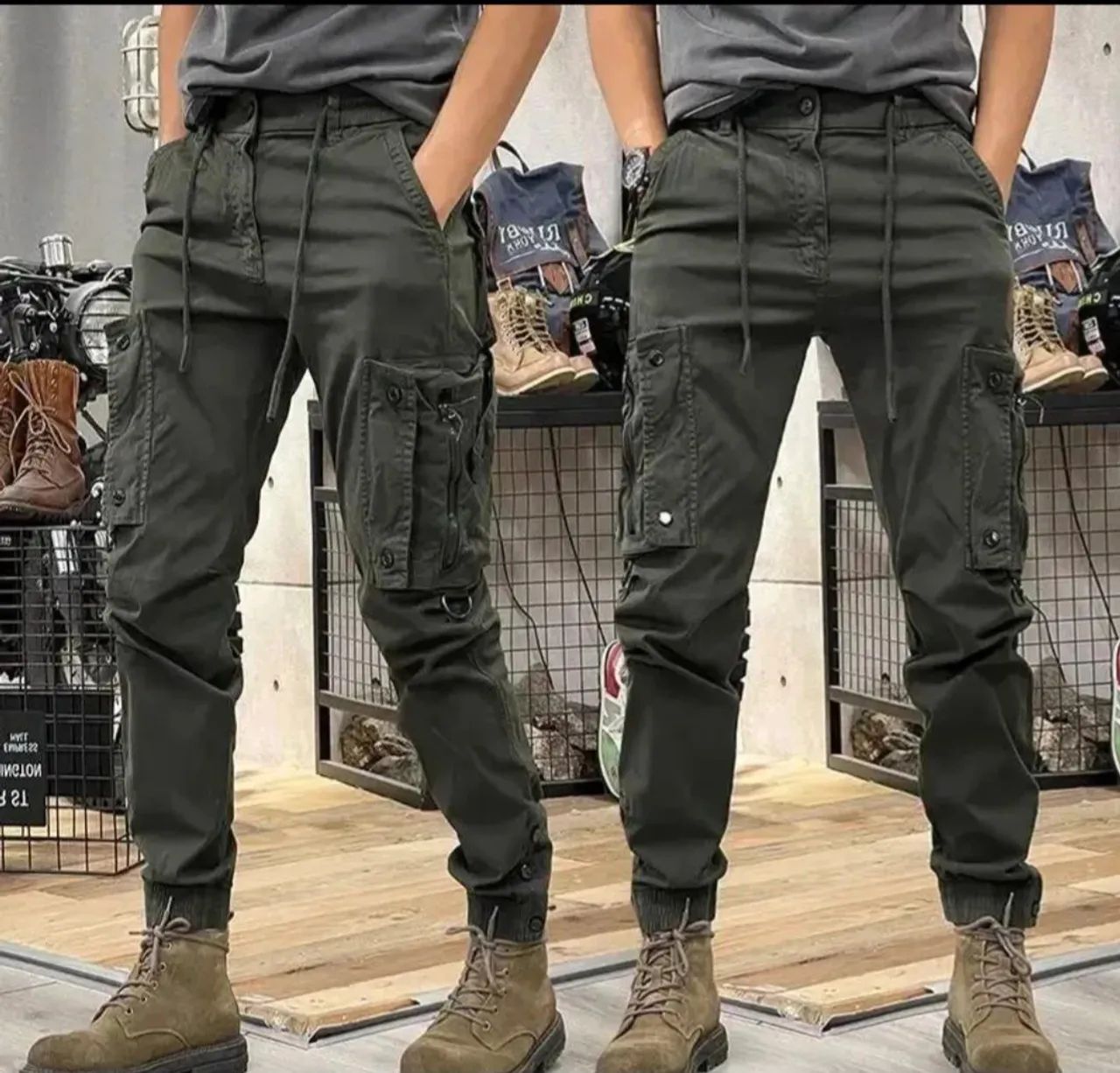 Calça cargo estilo militar  kit 2 calça                     - Foto 3