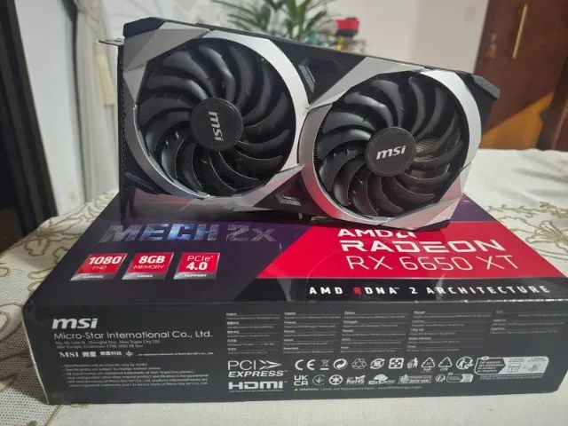 Placa de vídeo Radeon RX 6650 XT MSI 8GB - Placas de Vídeo - Norte