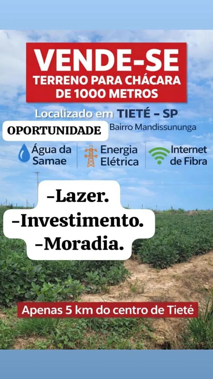 Terreno para chacara em Tiete - SP  - Foto 5