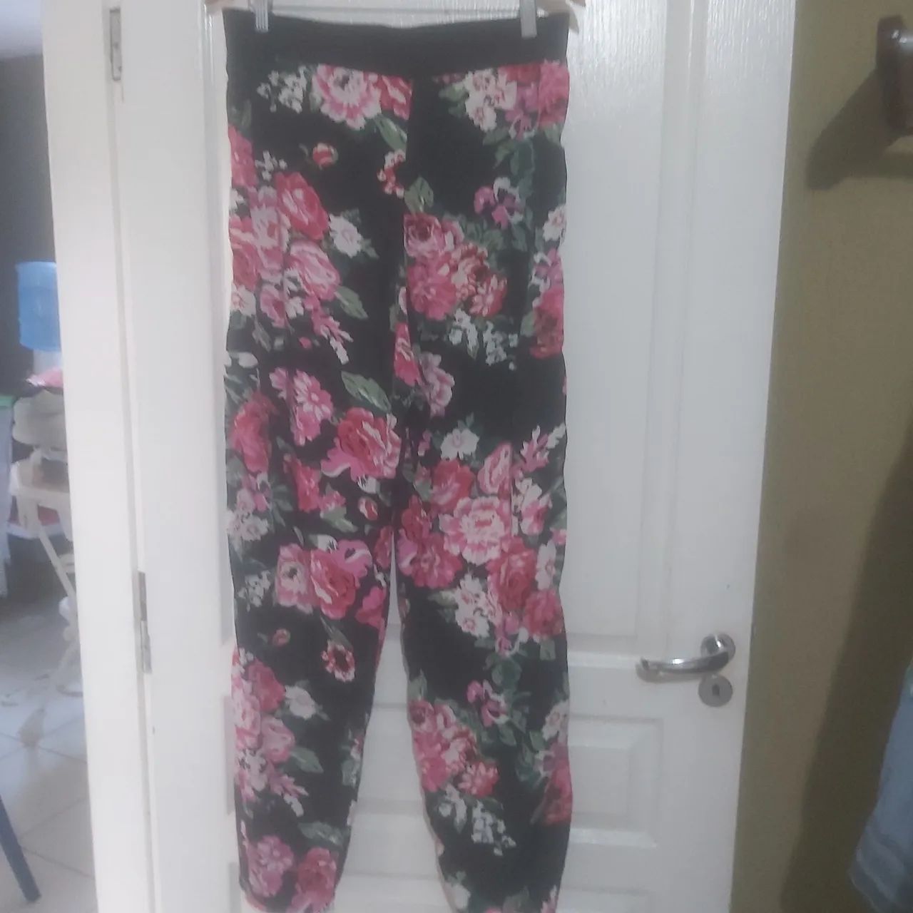 CALÇA PANTALONA ESTAMPADA FLOR