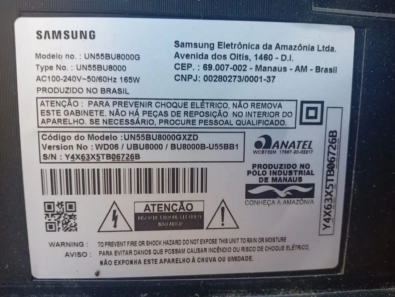 Vendo TV Smart Samsung 55 polegadas para retirada de peças.   - Foto 3