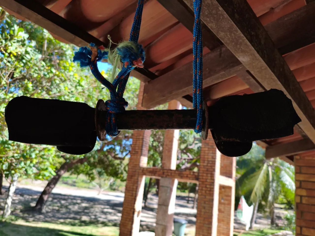 Kit Musculação Completo - Anilhas + Barras + Suporte/Cavalete - Foto 5