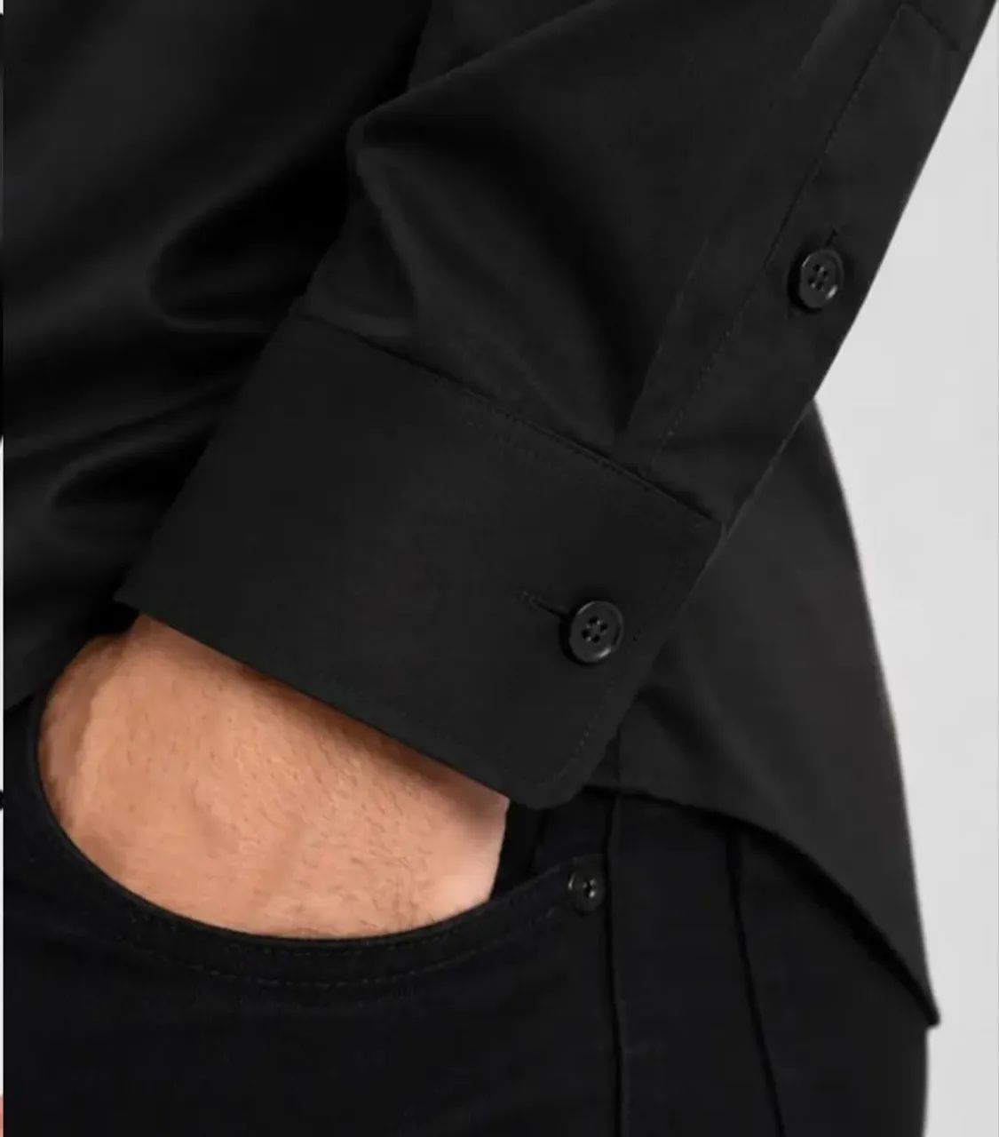Camisa Social Masculina Slim com Elastano Premium Stretch  - Foto 5