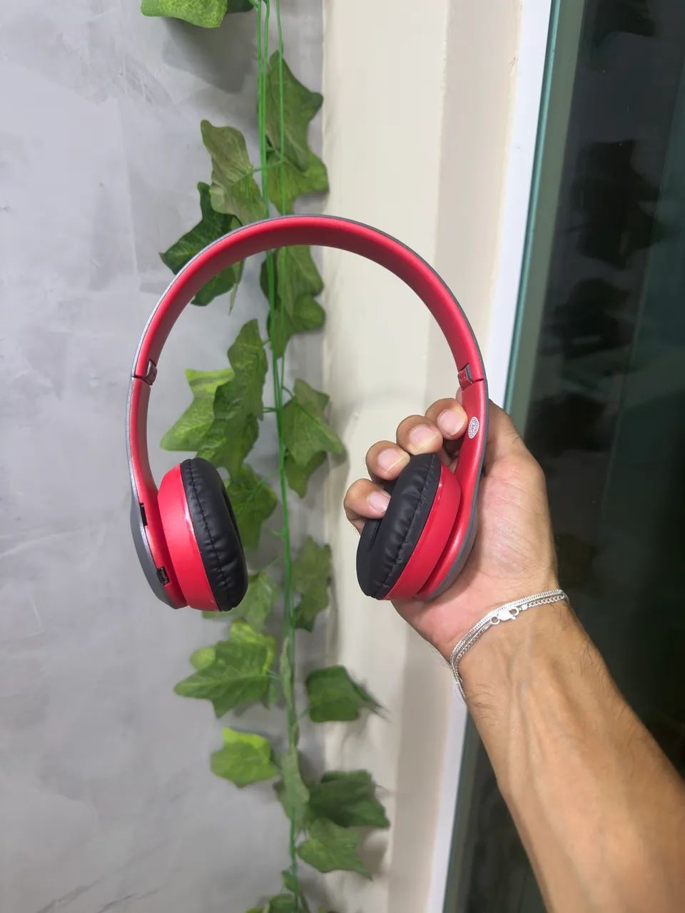 Fone Bluetooth P47 Vermelho - Entrega imediata 