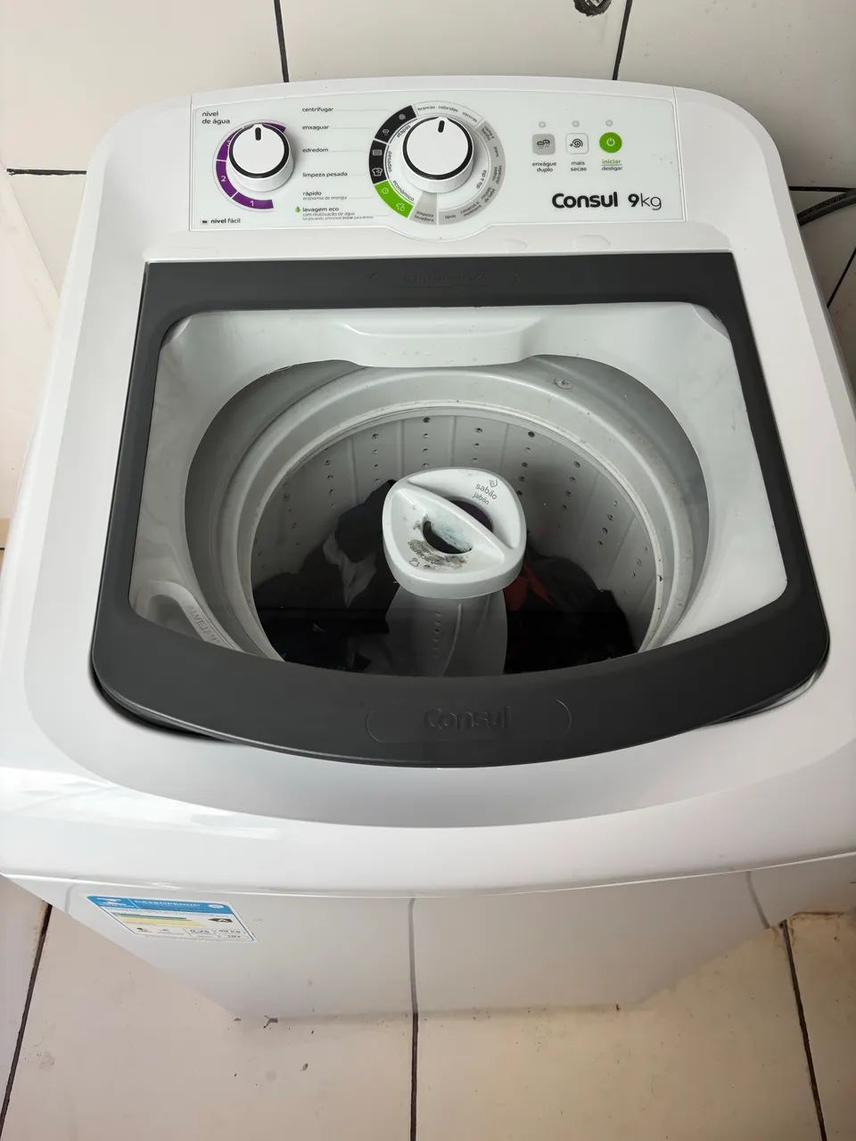 Máquina de Lavar Consul 9kg - Funcionando Perfeitamente - Foto 3