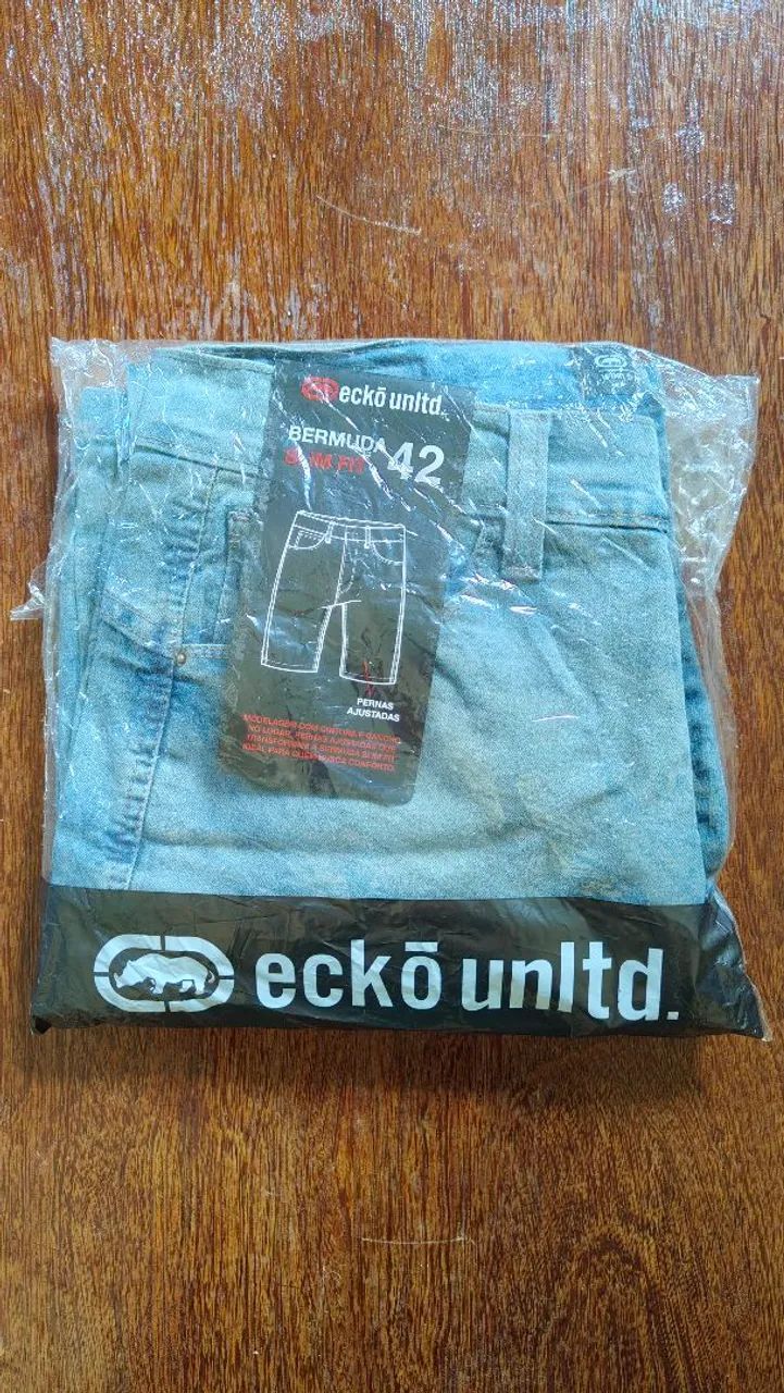 Bermudas Jeans E Sarja Masculina originais HD e Ecko Unltd 42 - Foto 5
