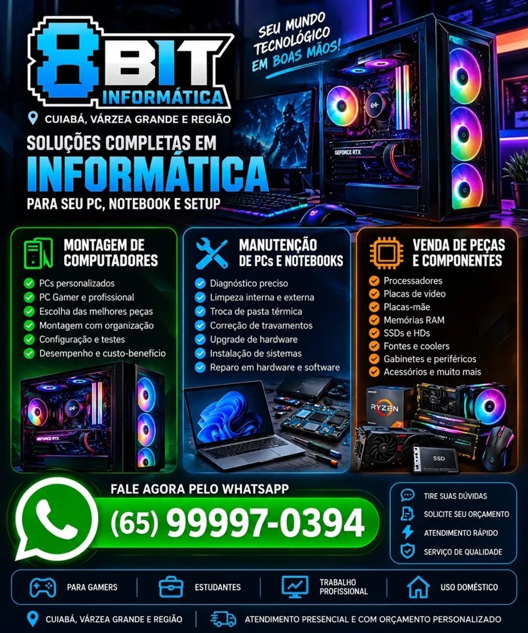 Precisando de serviços de informática em Cuiabá e região?