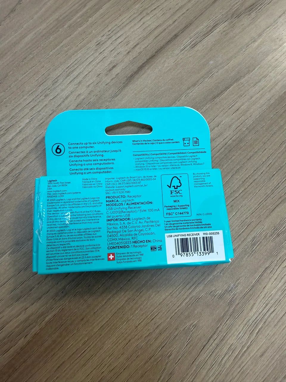Receptor USB Logitech Unifying - Novo - Foto 2