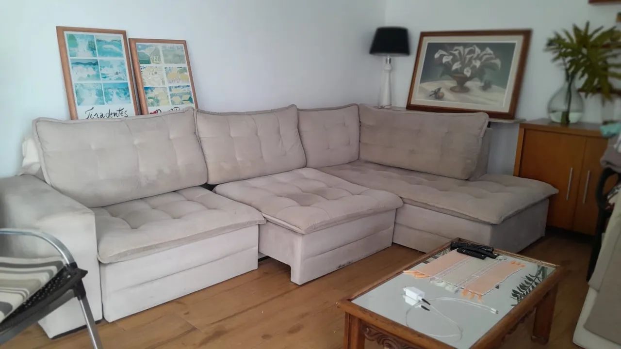 Sofá de Suede 3 módulos - Foto 2
