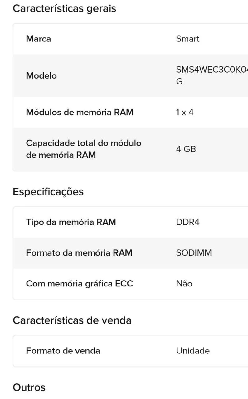 Memória RAM para notebook 4GB - Foto 3