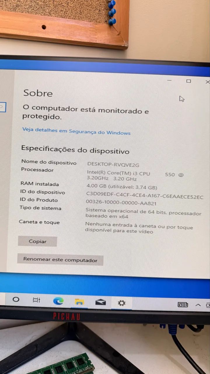 Placa mãe processador Core I3 e memória 4g barato  - Foto 4