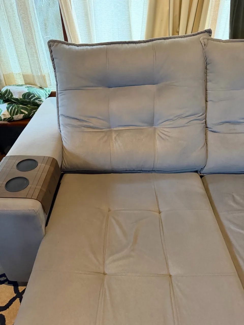 Sofá retrátil 2,15 m com molas ensacadas - Foto 5