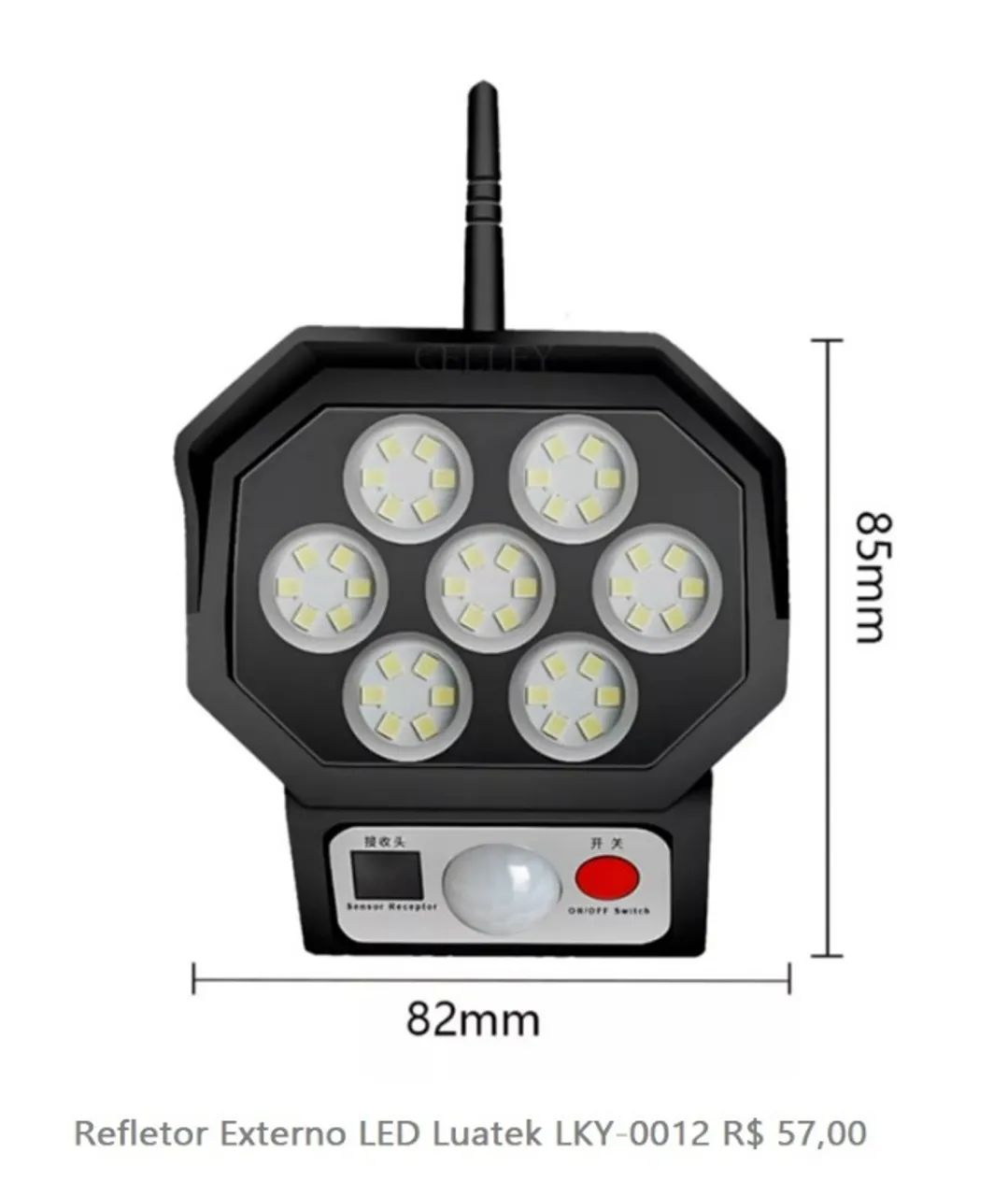 Refletor Externo LED Luatek LKY-0012 - Foto 4