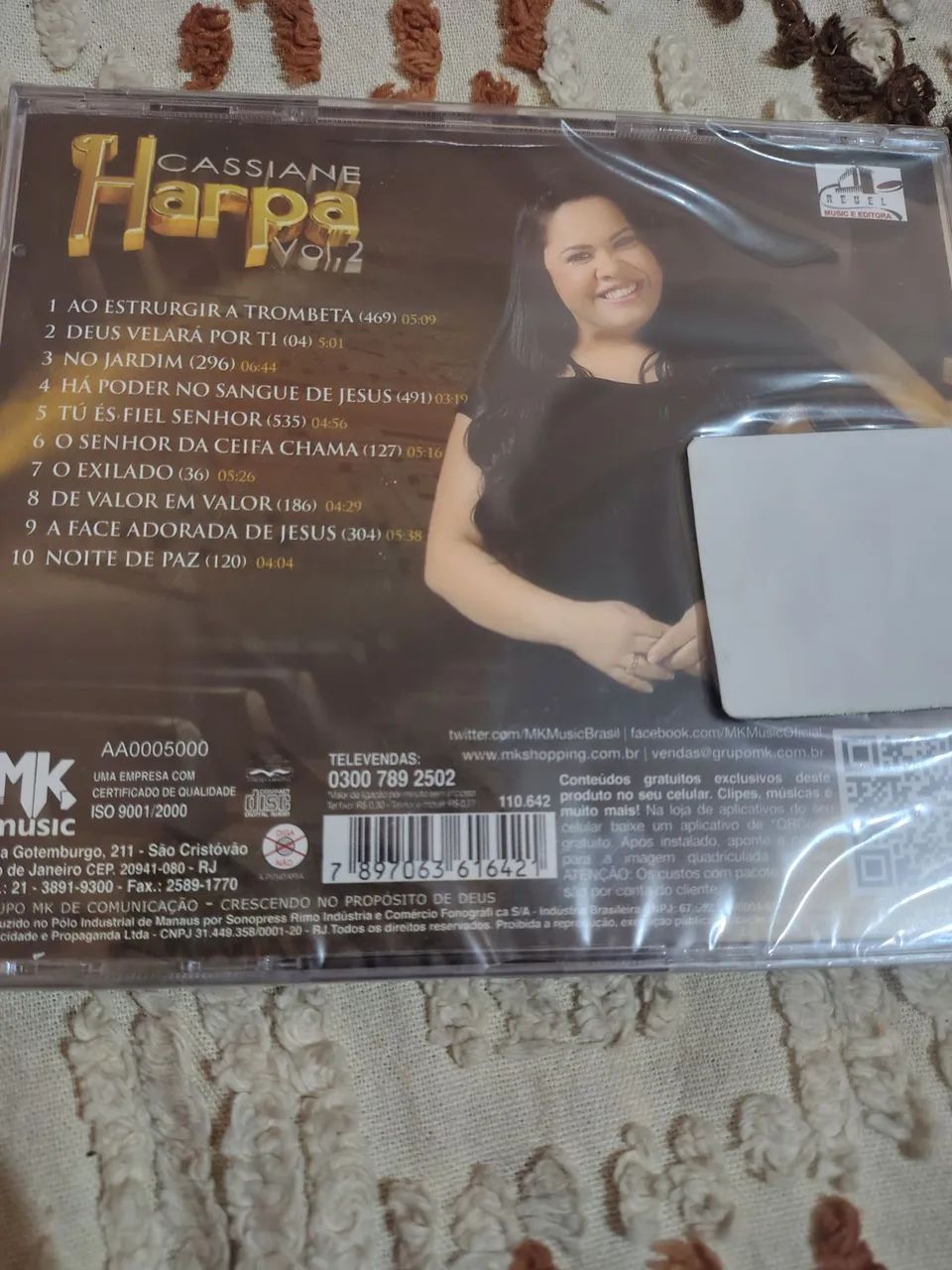 CD CASSIANE - HARPA VOL. 2 - LACRADO - AA0005000 - Foto 2