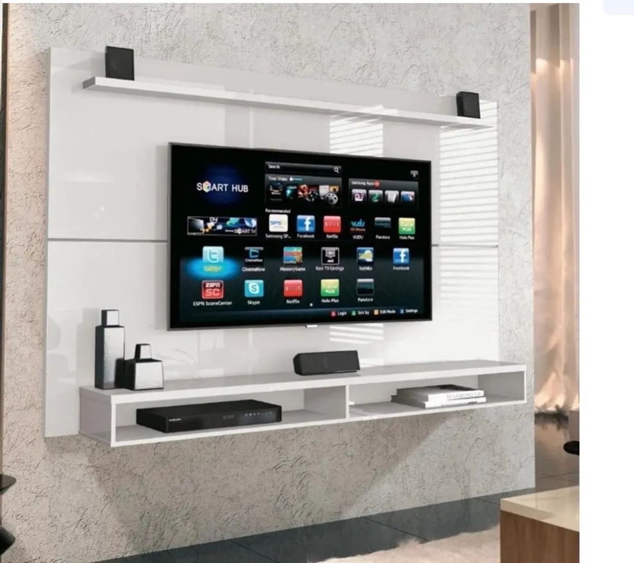 Painel para tv até 65 polegadas com prateleira  - Foto 4