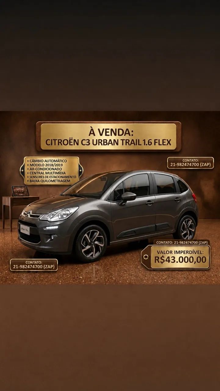 Citroën C3 C3 Urban Trail 1.6 Flex 16V 5p Aut. 2019