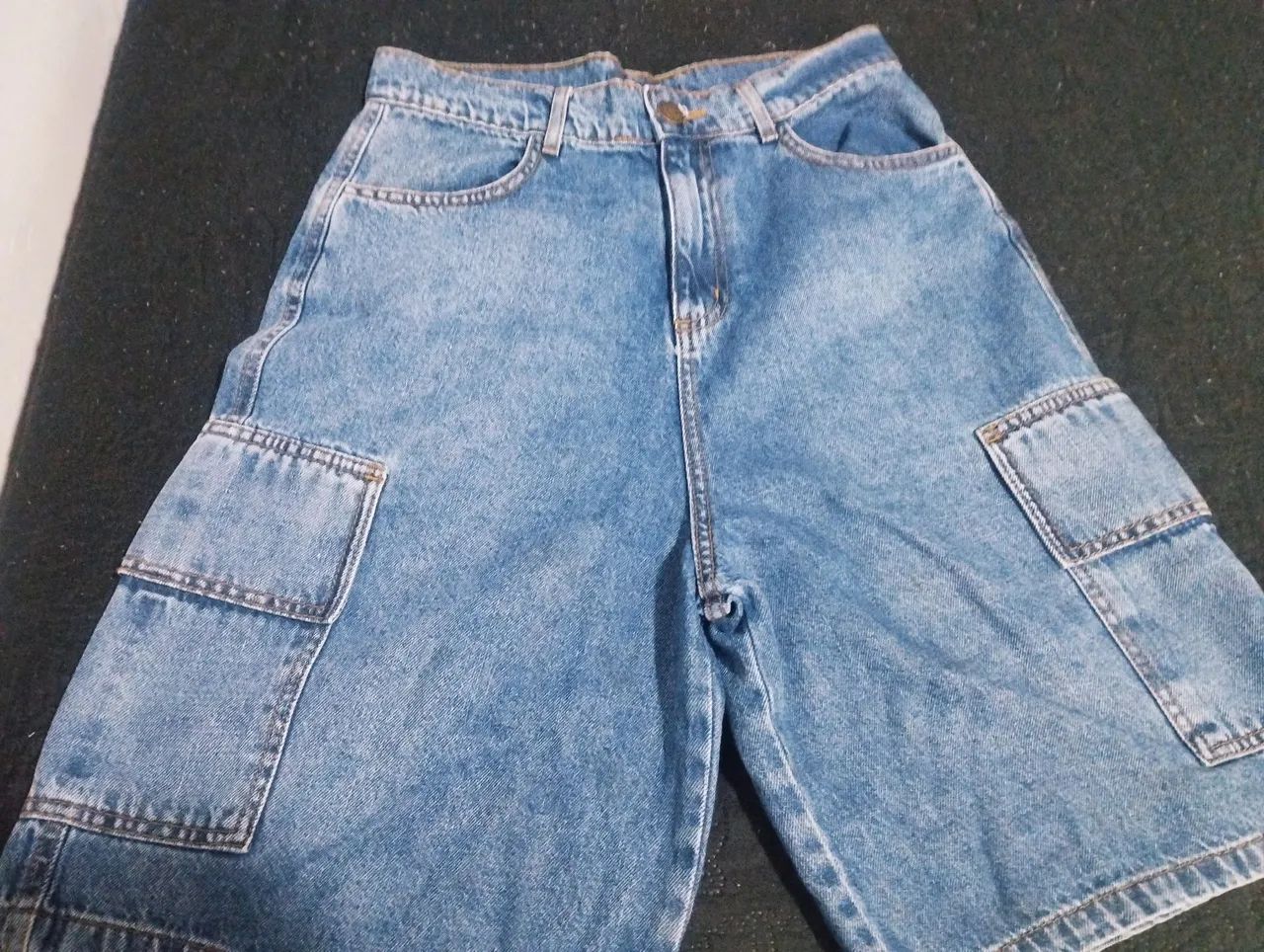 Short jeans azul  - Foto 3