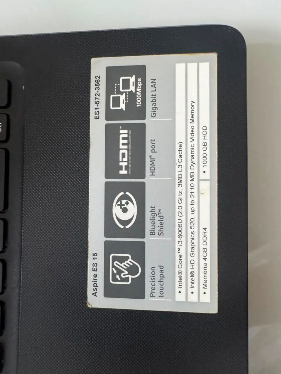 Notebook Acer com 1TB de armazenamento