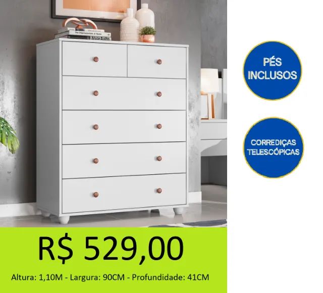 Cômoda Moderna - Retire hoje mesmo! - Foto 2