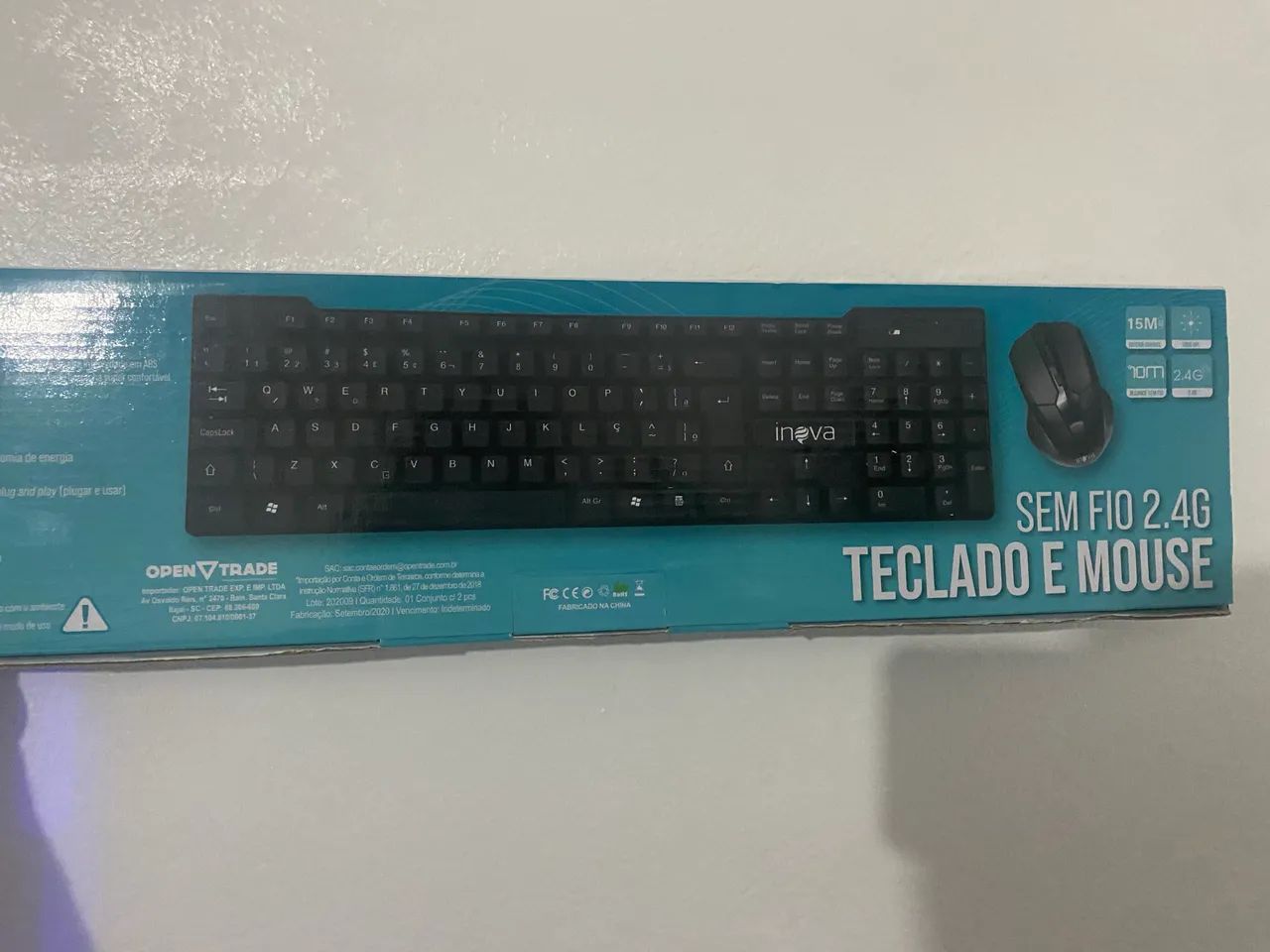 Kit teclado e mouse sem fio