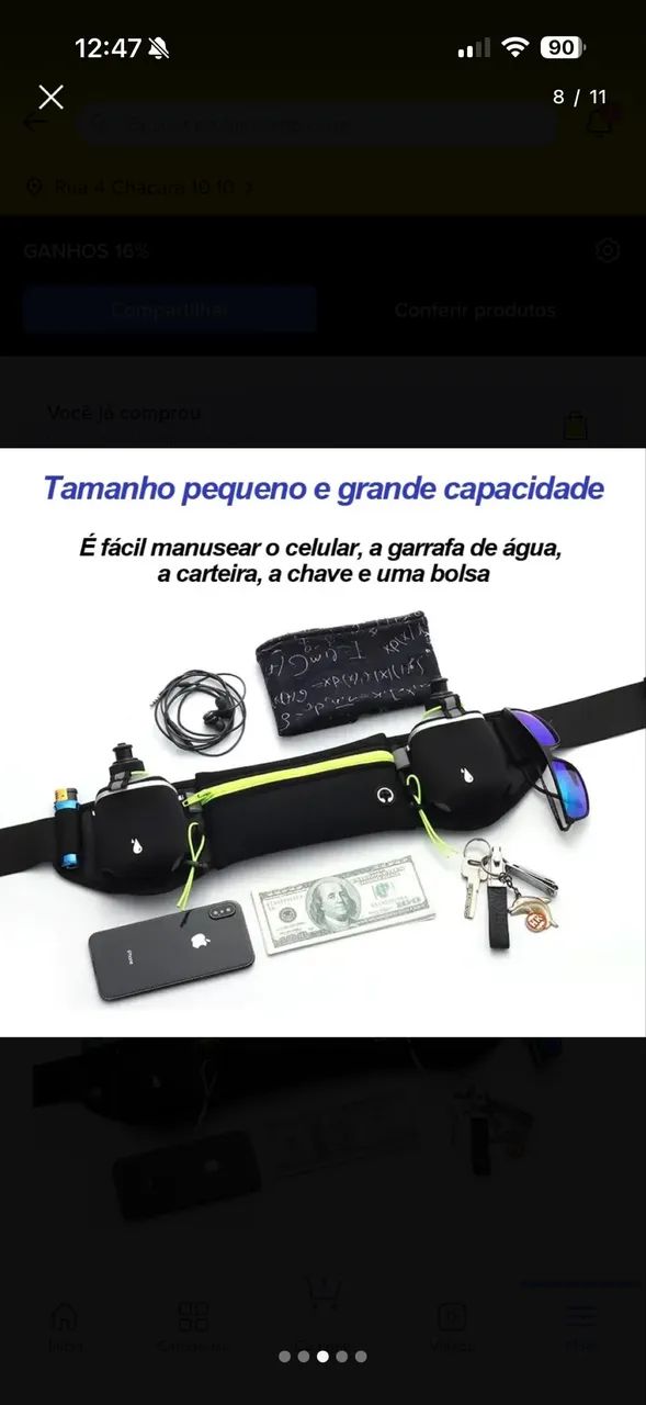 Pochete hidratação corrida novo - Foto 5