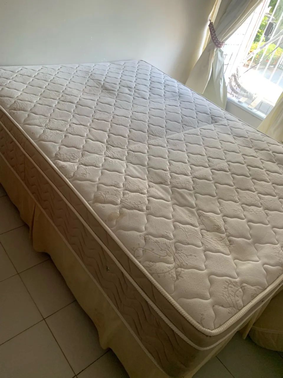 Cama box casal semi nova - Foto 3