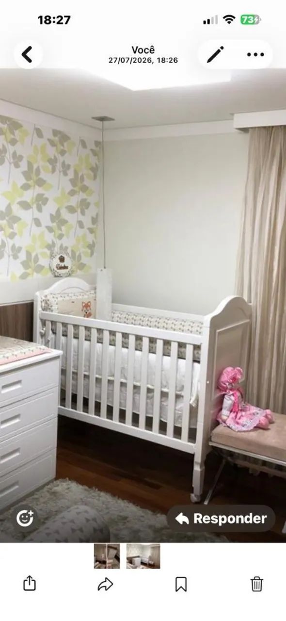Vendo Berço madeira,Cômoda e Cama babá  - Foto 2