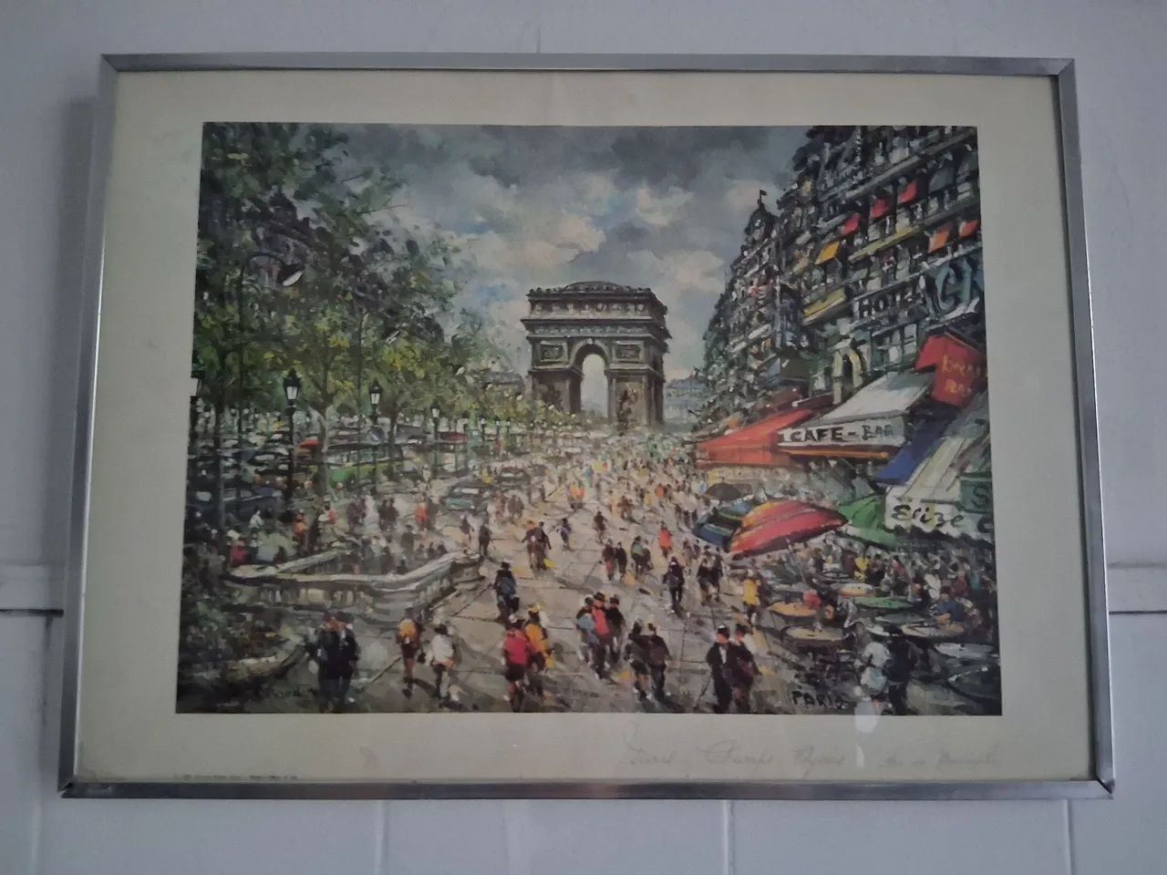 Quadro gravura assinada