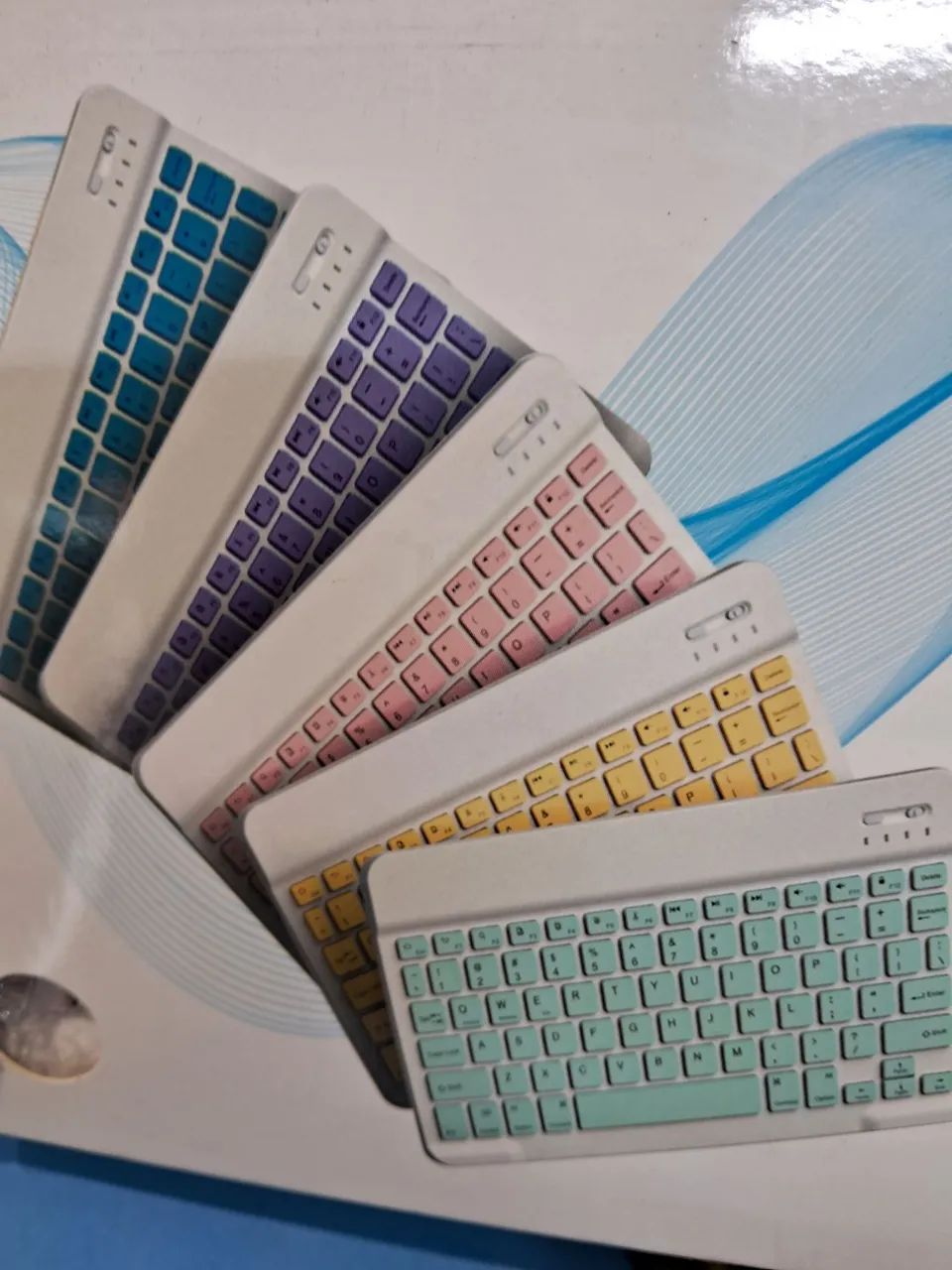 Kit Teclado e Mouse sem Fio várias cores - Foto 3