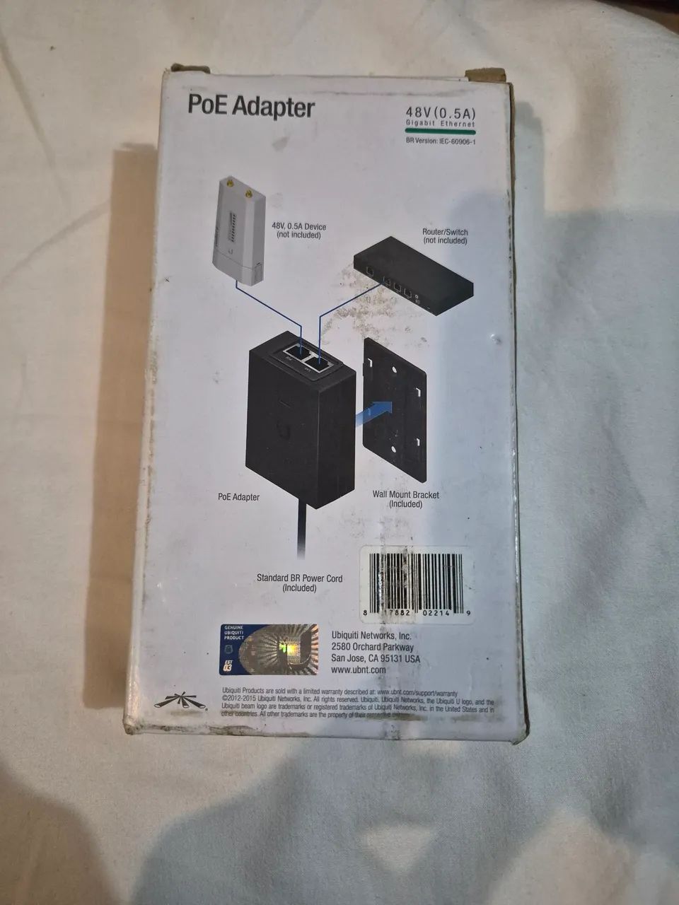 Fonte POE ubiquiti 48V