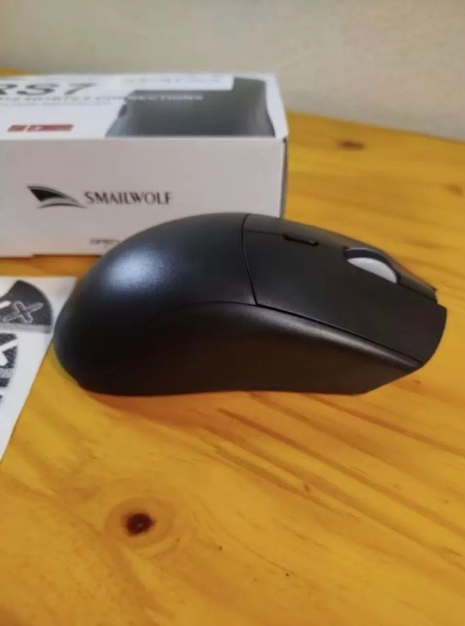 Mouse Gamer SMAILWOLF RS7 Lacrado Preto - Foto 3