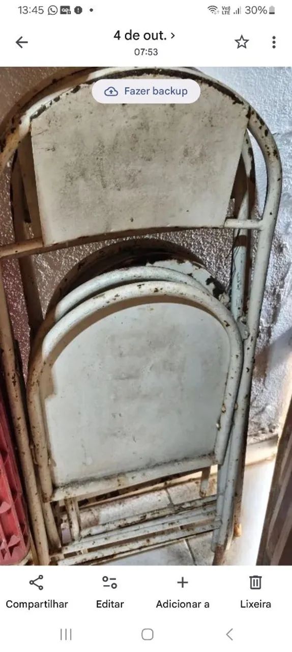 CADEIRAS DE FERRO DOBRÁVEIS, 6,ESTILO BAR. - Foto 2