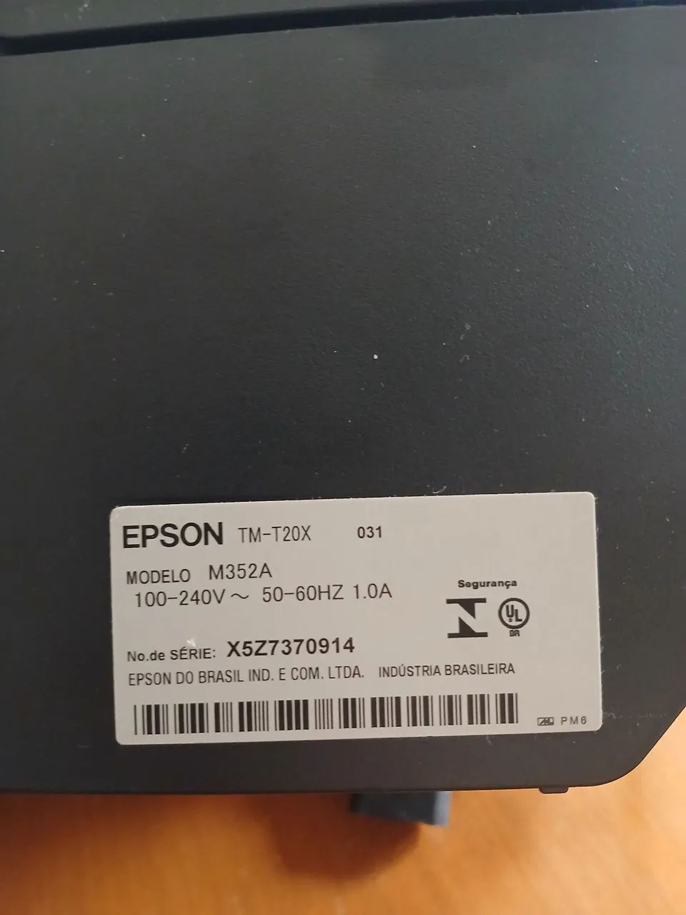 IMPRESSORA EPSON TM-T20X MODELO M352A - Foto 4