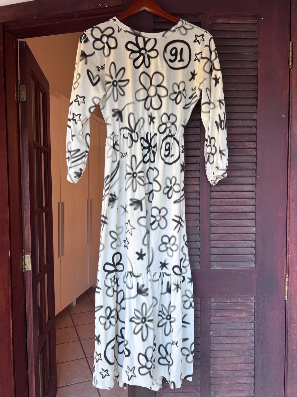 Vestido longo animale P - Foto 2