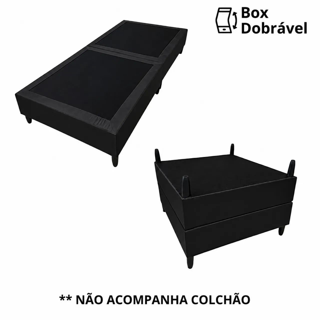 Cama box dobrável solteiro  - Foto 4