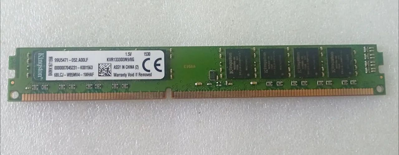 Memória 8gb DDR3 1333 para Pc