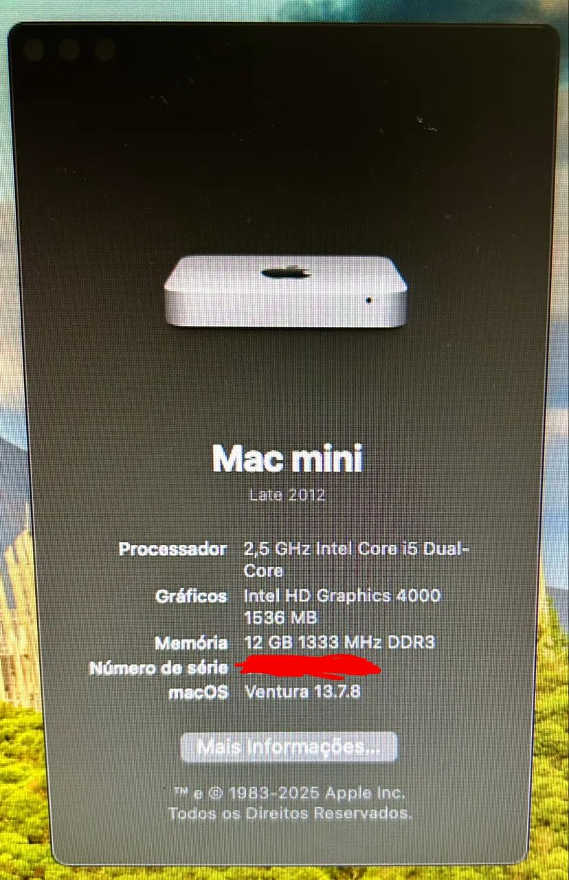 Mac Mini (Late 2012) - i5 - 12GB RAM - 500GB HD - Foto 3