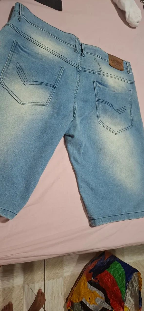 Bermuda jeans marca GANGSTER tamanho 46 - Foto 4