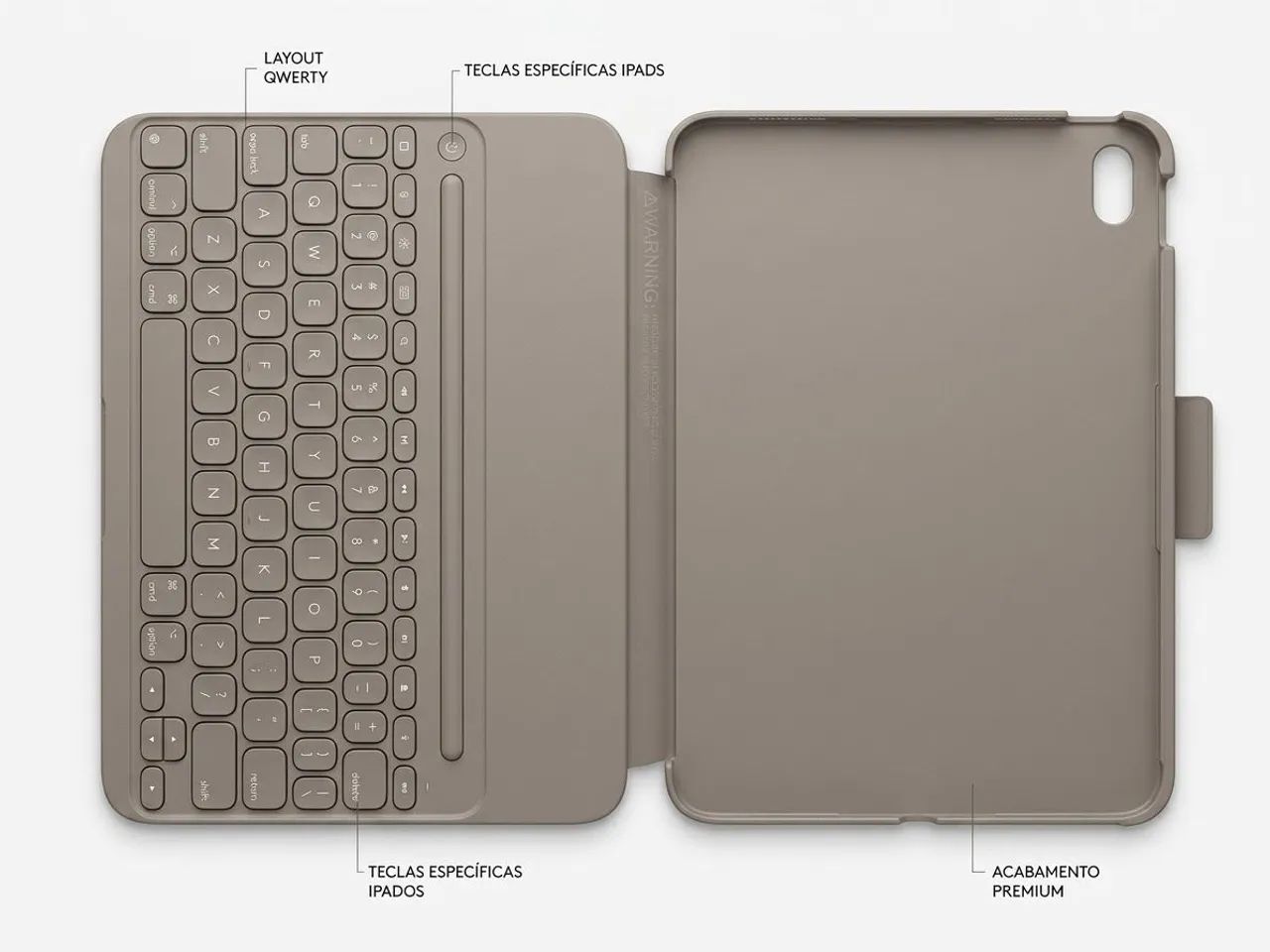 Capa teclado logitech para iPad 10/11