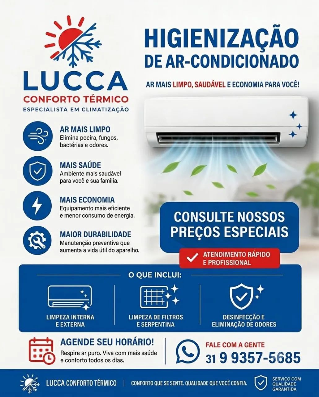 Higienização em Ar Condicionado 