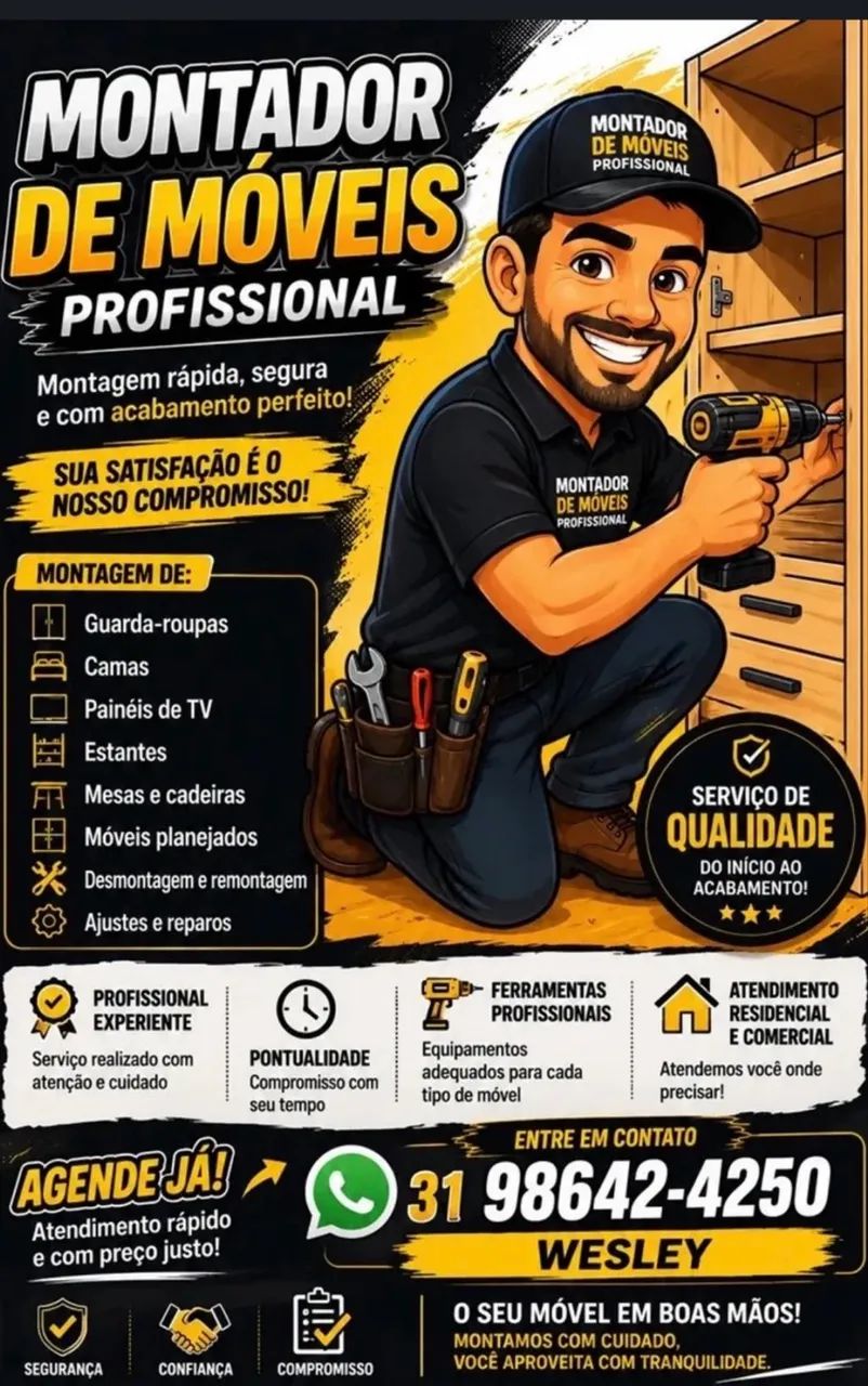Montador há mais de 10 anos.. 