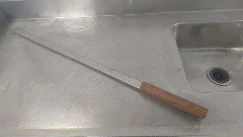 Espetos para costela em aço.