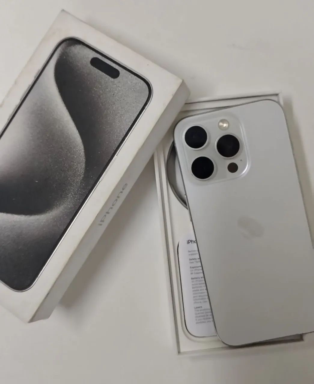 iPhone 15 Pro, white Titanium, 128 Gb - Foto 2