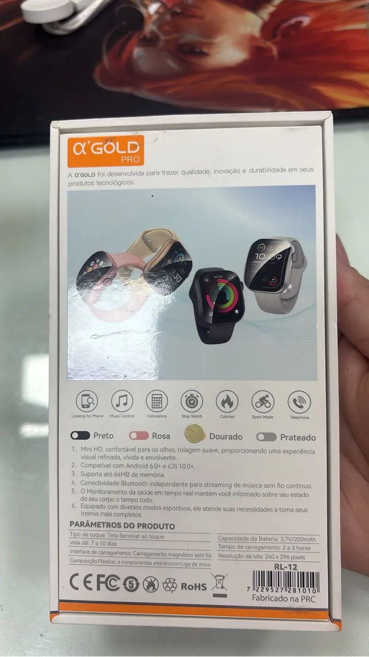 Mini Smartwatch Alpha Gold Pro RL-12  - Foto 4